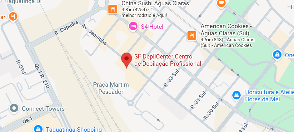 Mapa de localização do SF DepilCenter